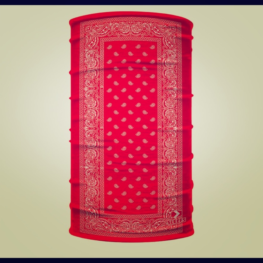 💖 5/$25 Red paisley neck gaiter